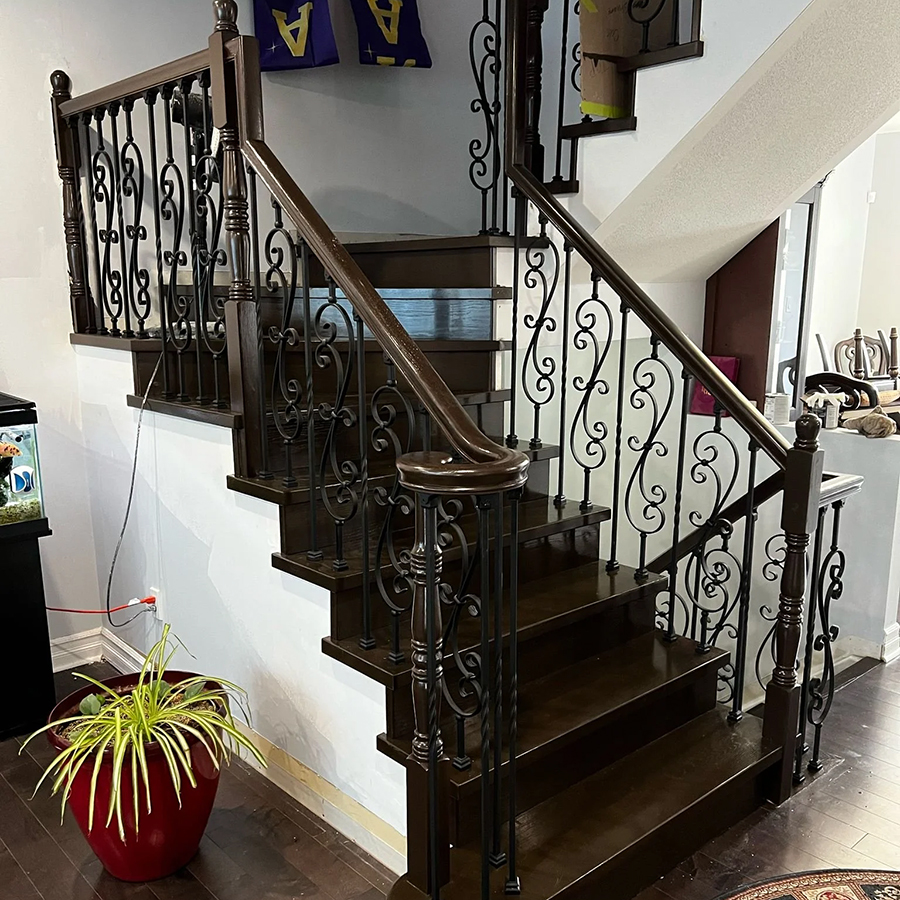 Construction progress and finishing work