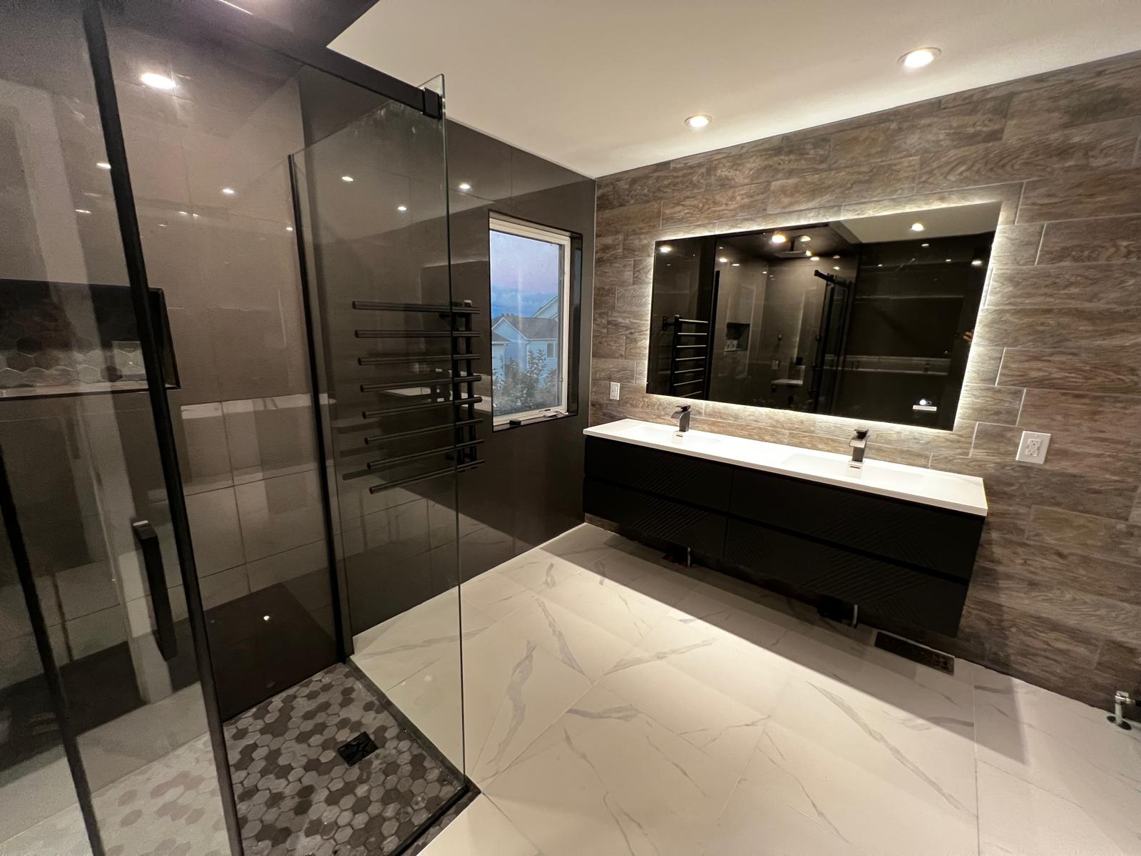 Modern Spa Bathroom — Complete Rebuild