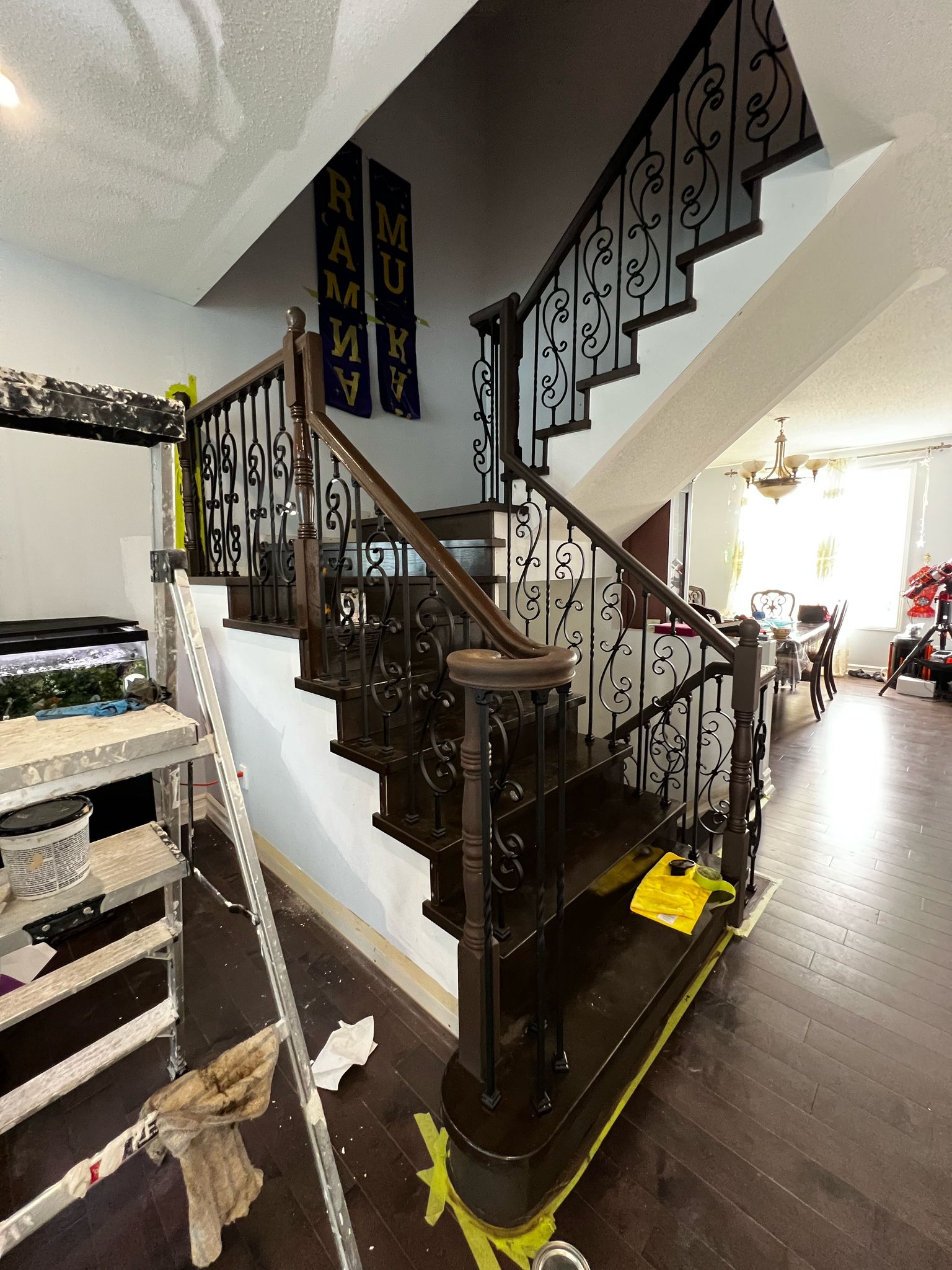 Staircase Refinish & Railing Restoration