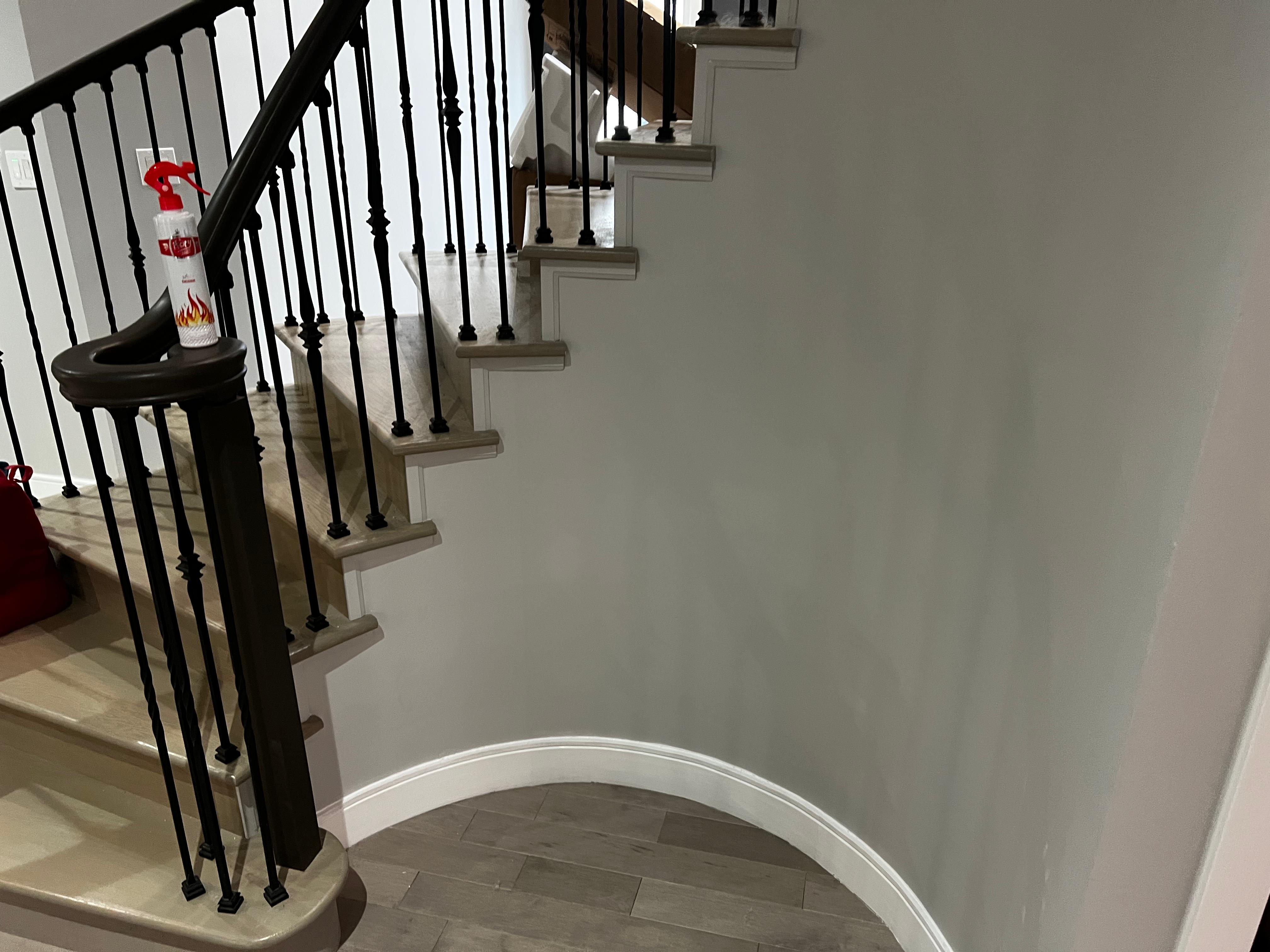 Curved Staircase Refinish